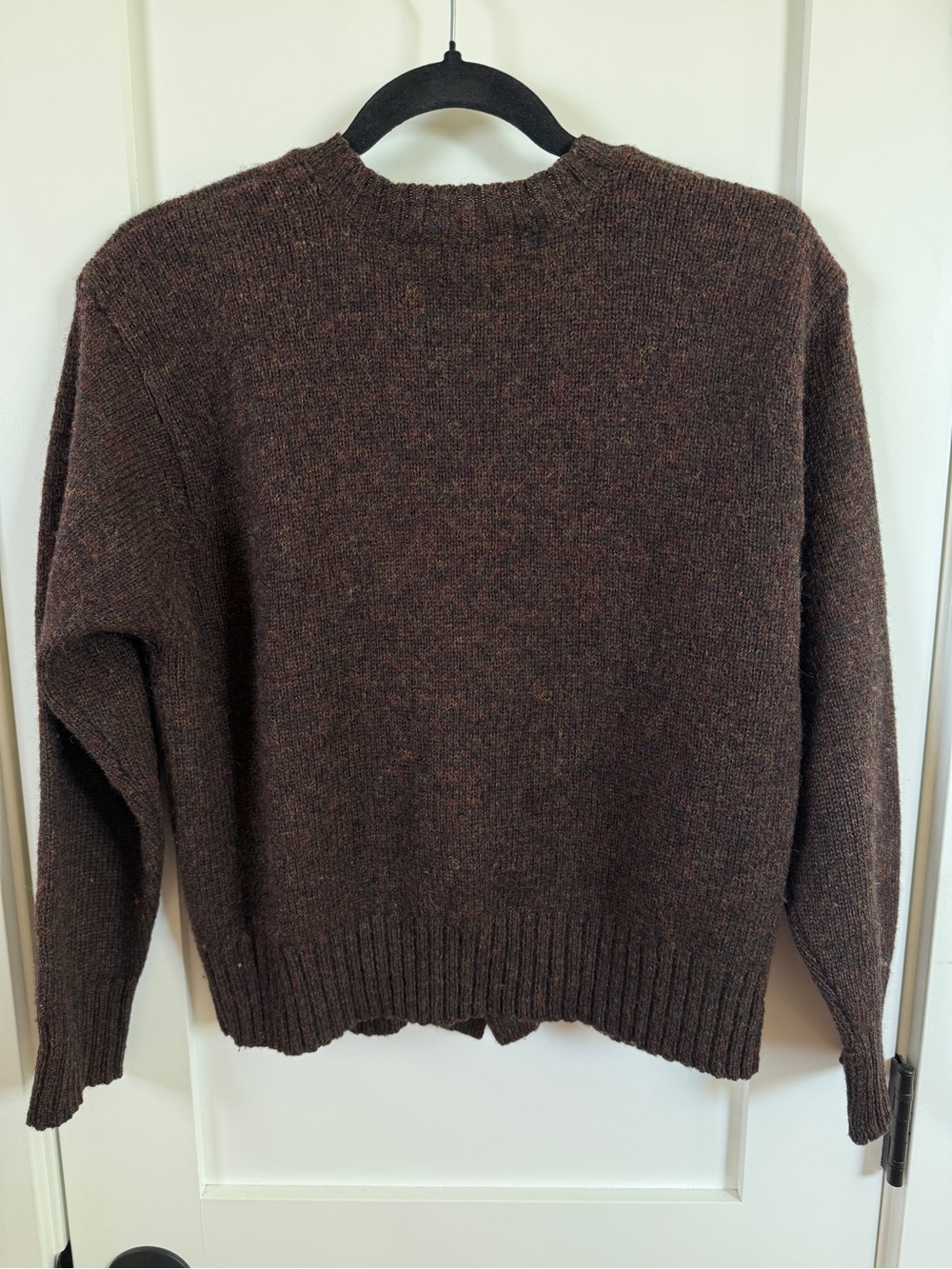 Abercrombie Wool Cardigan Brown Y2K Large - Picture 5 of 5
